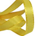 Floristik24 Gift and decoration ribbon 10mm x 50m yellow