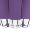 Floristik24 Glass vase &quot;Bloom&quot; violet Ø14cm H17cm