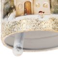 Bell with winter village motif