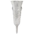 Grave vase Grey Vase to stick Calla motif H32.5cm | Floristik24.ie