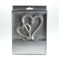 Floristik24 Decorative heart to stick silver 17cm