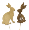 Floristik24 Easter studs bunnies brown 18pcs