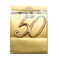 Floristik24 Anniversary number &quot;50&quot; to stick gold 15.5cm
