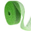 Floristik24 Green jute ribbon, 5cm wide, 40m long