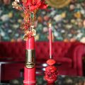 Glossy Lip Candle Holder, Modern Design, 21cm | Floristik24.ie