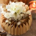 Artificial white tiger lily flowers for vases and arrangements, 29cm bunch of 6 | Floristik24.ie