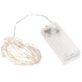 Floristik24 LED string lights for indoor use, battery operated, warm white, 30 LEDs, 3m, 6 pieces