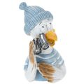 Floristik24 Nautical decoration seagull table decoration blue white silver H11cm