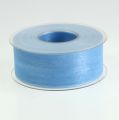 Floristik24 Organza ribbon in blue 40mm 50m