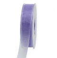 Floristik24 Organza ribbon gift ribbon purple ribbon selvedge 25mm 50m