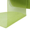 Floristik24 Organza ribbon green gift ribbon woven edge olive green 40mm 50m