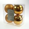 Floristik24 Christmas ball gold 10cm 4pcs