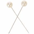 Pearl-headed pins, champagne, Ø10mm, 60mm | Floristik24.ie
