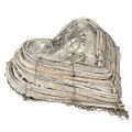 Floristik24 Plant heart rattan vines in natural white 13cmx14cm 2pcs