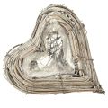 Plant heart rattan vines in natural white 13cmx14cm 2pcs | Floristik24.ie