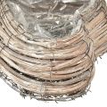 Plant heart rattan vines natural white 20cmx24cmx6cm 2pcs | Floristik24.ie