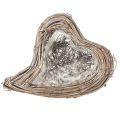 Floristik24 Plant heart Rattan Vine Natural White 20cmx24cmx6cm