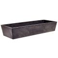 Floristik24 Versatile grey plastic plant pot – rectangular, 37cm – ideal for indoor and outdoor gardening