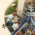 Metal candle holder on stick,