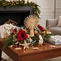 Straw Star Set Christmas Tree Ornaments Figures and Stars 35pcs | Floristik24.ie