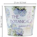 Hydrangea planter, metal flower pot, Ø21cm H18cm | Floristik24.ie