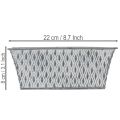 Zinc bowl with diamond pattern 22cm×12cm | Floristik24.ie
